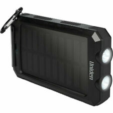 Uniden UPP80S Built-in LED Torch Compass Waterproof Solar Portable Power Bank