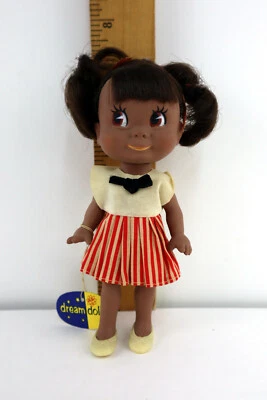 Bonecas Dream raras vintage R Dakin & Co boneca afro-americana 'Twinkie' com etiqueta em excelente estado usado - Imagem 1 de 4