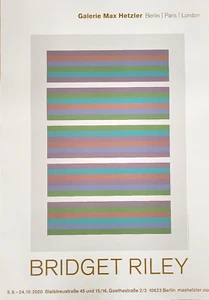 Bridget Riley - Original exhibition poster - Max Hetzler Gallery Berlin - 2020 - Picture 1 of 8