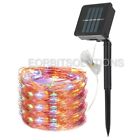 100led Solar String Fairy Lights 33ft Copper Wire Xmas Outdoor Garden Decor Ip65