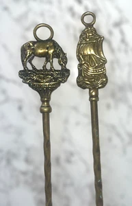 Dos tenedores tostadores de latón Peerage - Imagen 1 de 9