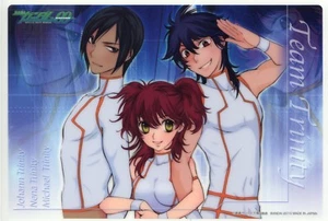 medium pencil board Shitajiki Gundam 00 OO anime Michael Trinity Johann Nena - Picture 1 of 2