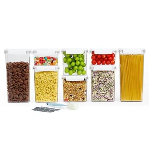 Crystal Clear Airtight Pet Food Storage Containers with Lids Plastic Canister - Picture 1 of 6