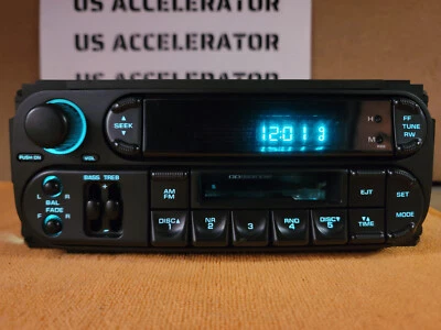 Reproductor de cinta de radio casete original Dodge Chrysler Jeep 02-07 RBB P05091555AH Foto 1 de 4