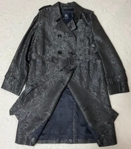 Burberry London Women's Trench Coat Paisley pattern Near Mint Made in Japan 44 M - Picture 1 of 20