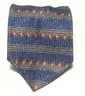 Stafford Men Dress Silk Tie Made in ITALY 60" Long 3.75" wide Blue 