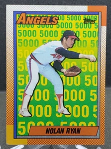 1990 Topps Baseball Nolan Ryan 5000K #3 Angels - Imagen 1 de 2