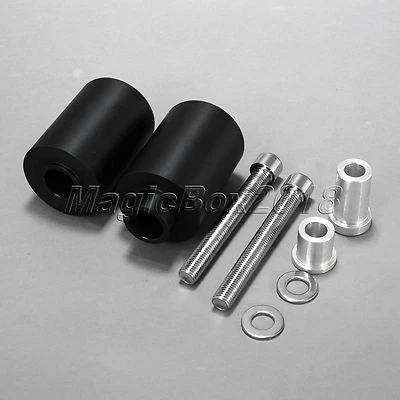 Protector de choque deslizante de marco Delrin negro para motocicleta Honda CBR929RR CBR954RR Foto 1 de 4