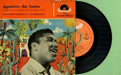 AGOSTINHO DOS SANTOS / Cançao do Mar / POLYDOR 20620 EPH Pres Spain 1959 EP VG+ - Image 1 of 4
