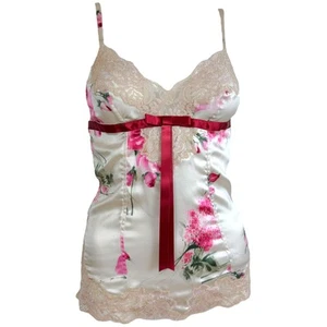 Dolce & Gabbana Ivory Floral & Lace Silk Cami - Picture 1 of 7