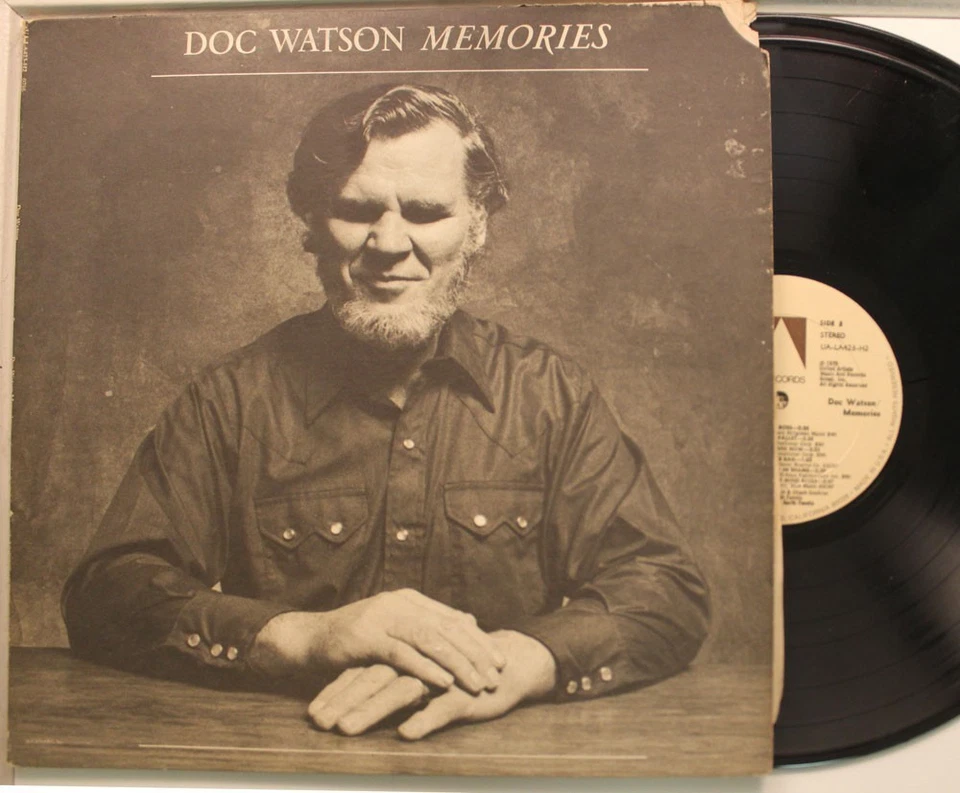 Doc Watson 2 - Disc Lp Memories On Ua - Vg+ To Vg - Image 1 of 1