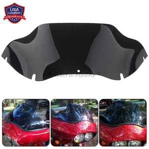 For Harley Road Glide FLTRU FLTRX 1998-2013 12 9.5" Windshield Black Windscreen - Picture 1 of 16