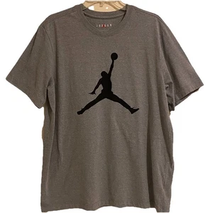 JUMPMAN CLASSIC Men’s Gray Nike Air Jordan T-Shirt Size L Large Crew Neck - Picture 1 of 10