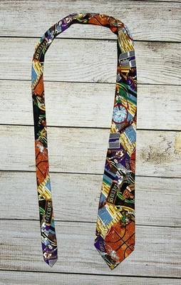 USA Basketball  Nicole Miller Silk Tie  Michael 1992 - Image 1 of 4