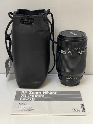 NEW MINT NIKON 70-210mm f/1:4-5.6 Lens w/Pouch F-mount - Image 1 of 4