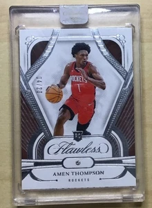 2023-24 Panini Flawless Amen Thompson #12 RC Silver Diamonds SSP Rookie #’d/20 - Imagen 1 de 2