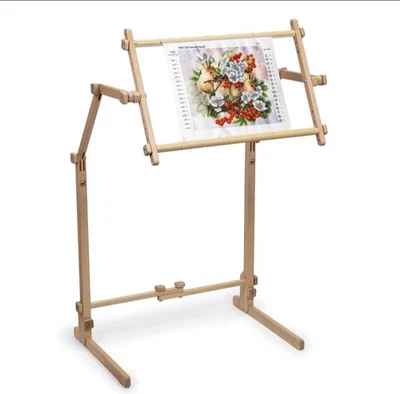 Arabeska Needlework Floor-Standing Stand Adjustable Frame Beech 15.7" x 22" NIB - Image 1 of 4