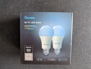 Govee Smart Glühbirnen WiFi & Bluetooth LED Leuchtmittel RGBWW Farbwechsel 2er Pack - Bild 1 von 5