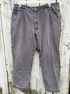 Pantalones de carpintero de lona gris aislados forrados de lana Polar King by Key para hombre 42x32 - Imagen 1 de 8