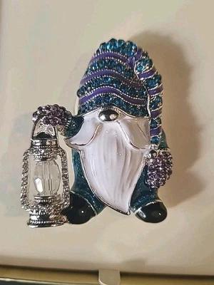 Broche Napier Holiday plateado azul y púrpura estrás nuevo con etiquetas Foto 1 de 4