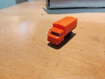 LKW IFA W50i TT VEB Modell - Konstrukt 1:120 Pritsche+Plane Orange - Bild 1 von 3