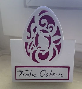 🐇🐇🌸Stanzschablonen-Set 4-teilig, Tischkarte Ostern🌸mit Namensschild - Bild 1 von 3