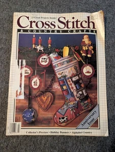 Cross Stitch & Country Crafts July Aug 1987 23 projects Holiday Banners Vol 2 #6 - Picture 1 of 10