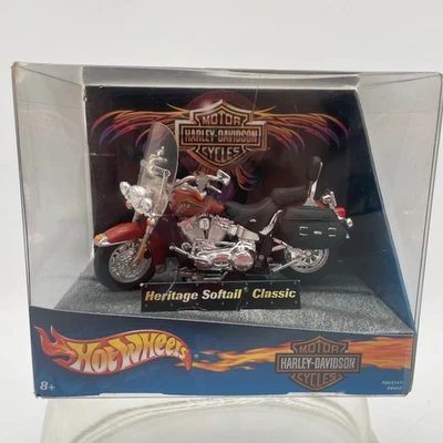 Hot Wheels  Red Harley-Davidson Heritage Softail Classic Die-cast  1:18 Scale - Image 1 of 4