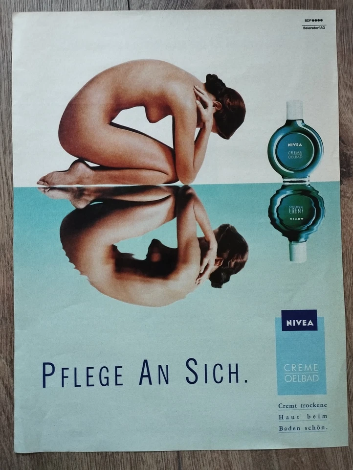 ORIG REKLAME WERBUNG  1990    Nivea Creme Oilbad - Bild 1 von 1