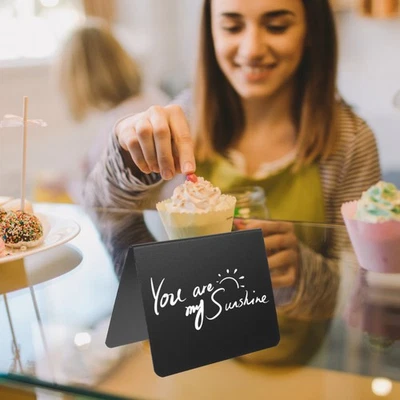  Kreidetafel Schild Tafel kleine Kreidetafel Mini Kreidetafeln Schilder Tischkarten - Bild 1 von 4