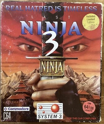 The Last Ninja 3 / C64 Commodore 64 / Datasette / System 3 / Getestet 💾✅ - Bild 1 von 4