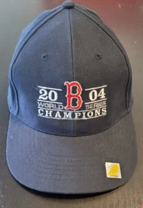 Boston Red Sox 2004 Campeones Serie Mundial Sombrero Azul Marino Correa Bk Gorra Director - Imagen 1 de 6