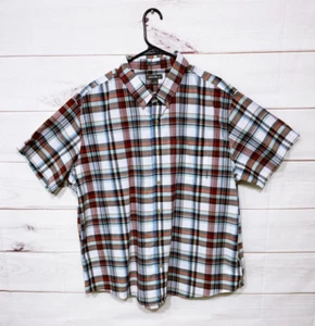 Eddie Bauer Mens Shirt Size 2XL Multicolor Classic Fit Short Sleeve 100% Cotton - Picture 1 of 8