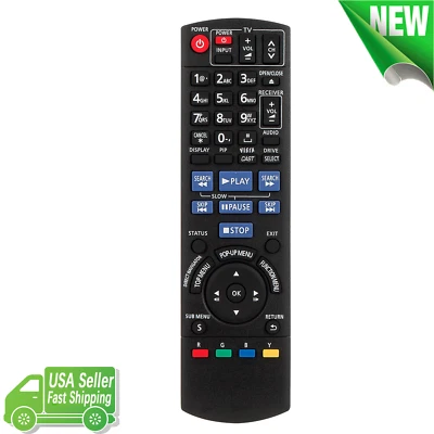 Nuevo control remoto de reemplazo N2QAKB000076 para reproductor de Blu-ray Panasonic DMP-BDT100 DMP-BD65 Foto 1 de 4