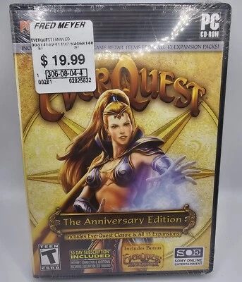 EverQuest - The Anniversary Edition (PC CD-ROM, 8-Disc Set) Complete New/Sealed  - Image 1 of 4