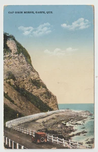 Gaspe Quebec Postcard Gap Gros Morne  Coastline Automobile Used - Picture 1 of 2