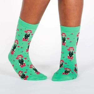 Calcetines Punk Caniche Para Mujer Crew Talla 9-11 Calcetín It To Me Rocker Perro Moda Nuevos - Imagen 1 de 1
