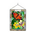  Stained Decor Chain Suncatcher Home Glass Rectangle Panel Pattern Window W/