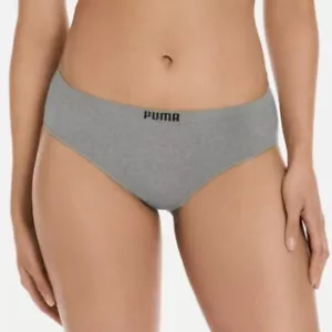 NEW Puma Womens M Seamless Bikini 4 Pack Recycled Nylon Ultra-Stretch H565 - Picture 1 of 8