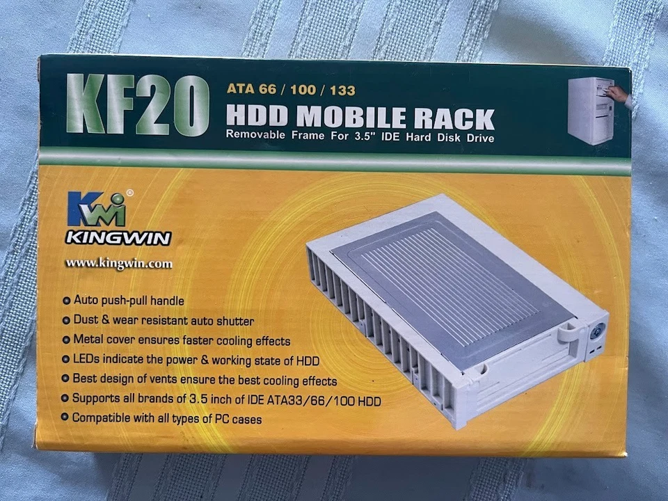  KF20 HDD Mobile Rack Removable Frame for 3.5" IDE HardDr Disk Dr ATA 66/100/133 - Image 1 of 1