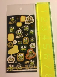 Hoja de pegatinas Keroppi 2007 original vintage clásica Sanrio rara - Imagen 1 de 2