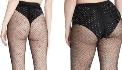 Steve Madden Women’s Sheer Rhinestone Studded Leggings Size Medium NEW - Image 1 of 4