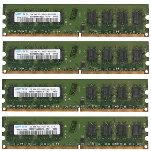 8GB (4x 2GB) / 1GB PC2-6400U DDR2 800MHz 240Pin DIMM Memoria RAM per Samsung IT - Picture 1 of 11