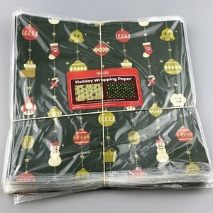Lot of 25 Nintendo Christmas Holiday Gift Wrapping Paper Sheets Super Mario Bros - Picture 1 of 10