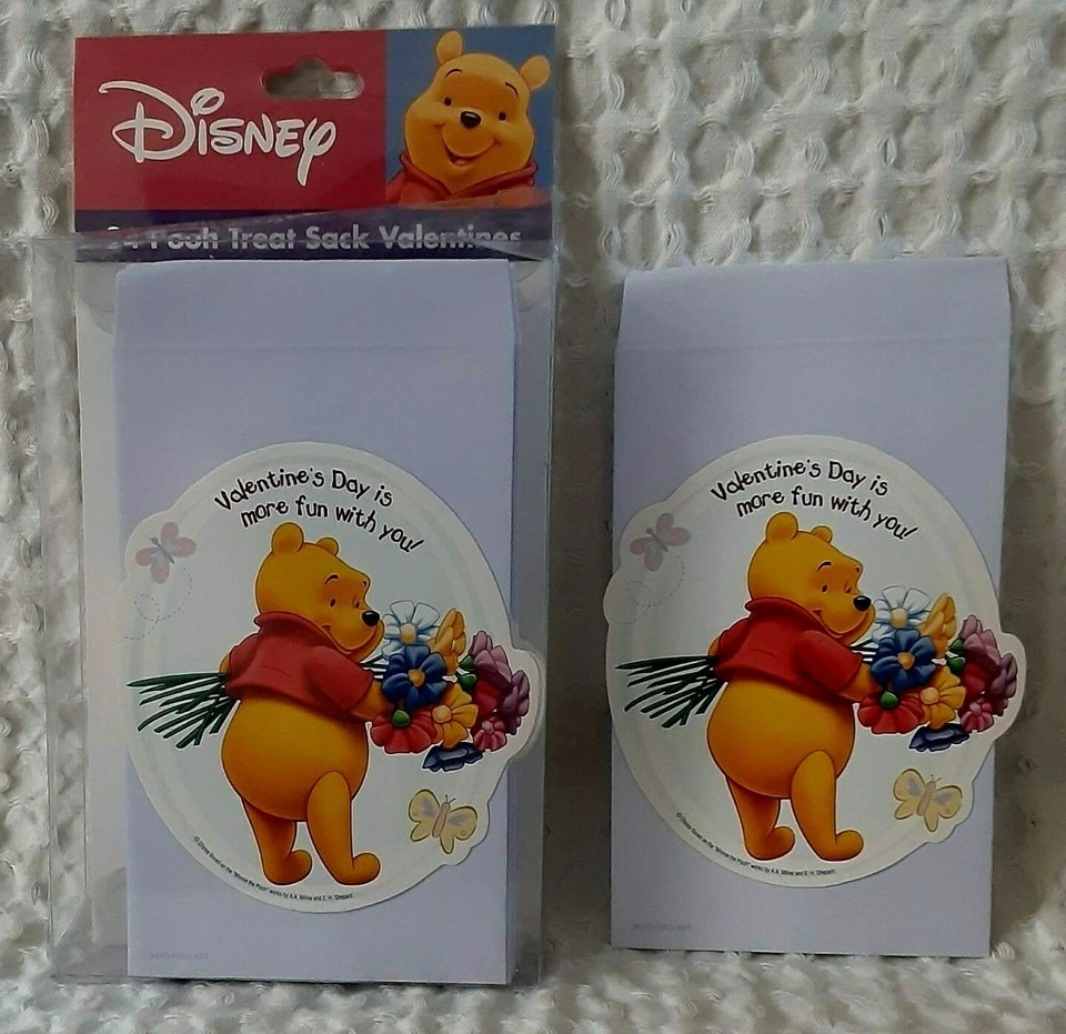 Disney WINNIE The POOH San Valentín Golosinas Saco Bolso 24 Individual Para Día Divertido  Foto 1 de 4
