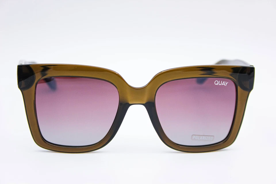 Gafas de sol polarizadas Quay verde hielo/marrón ojo de gato 52-21-145 Foto 1 de 4