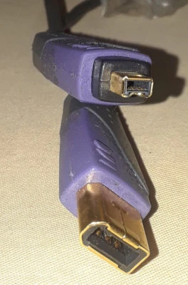 Firewire Firelink Monster Cable Gold plated 7Ft. Digital 1394 Adapter Converter - Image 1 of 3