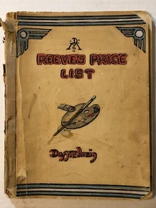 Antique Reeves & Son Professional Price List 17th Edition London Watercolour - Imagen 1 de 9