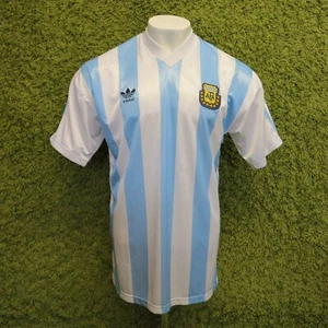 1990-1991 ARGENTINA HOME FOOTBALL SHIRT 48/50" XL 7.5/10 ADIDAS - Picture 1 of 9