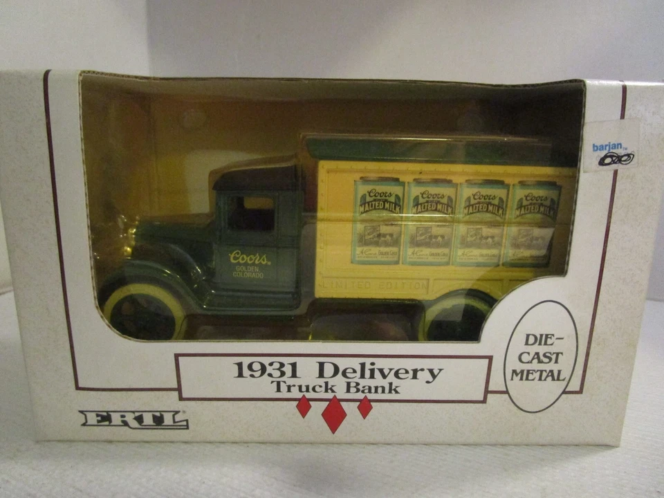 Ertl Coors Golden Colorado 1931 Delivery Truck Locking Bank